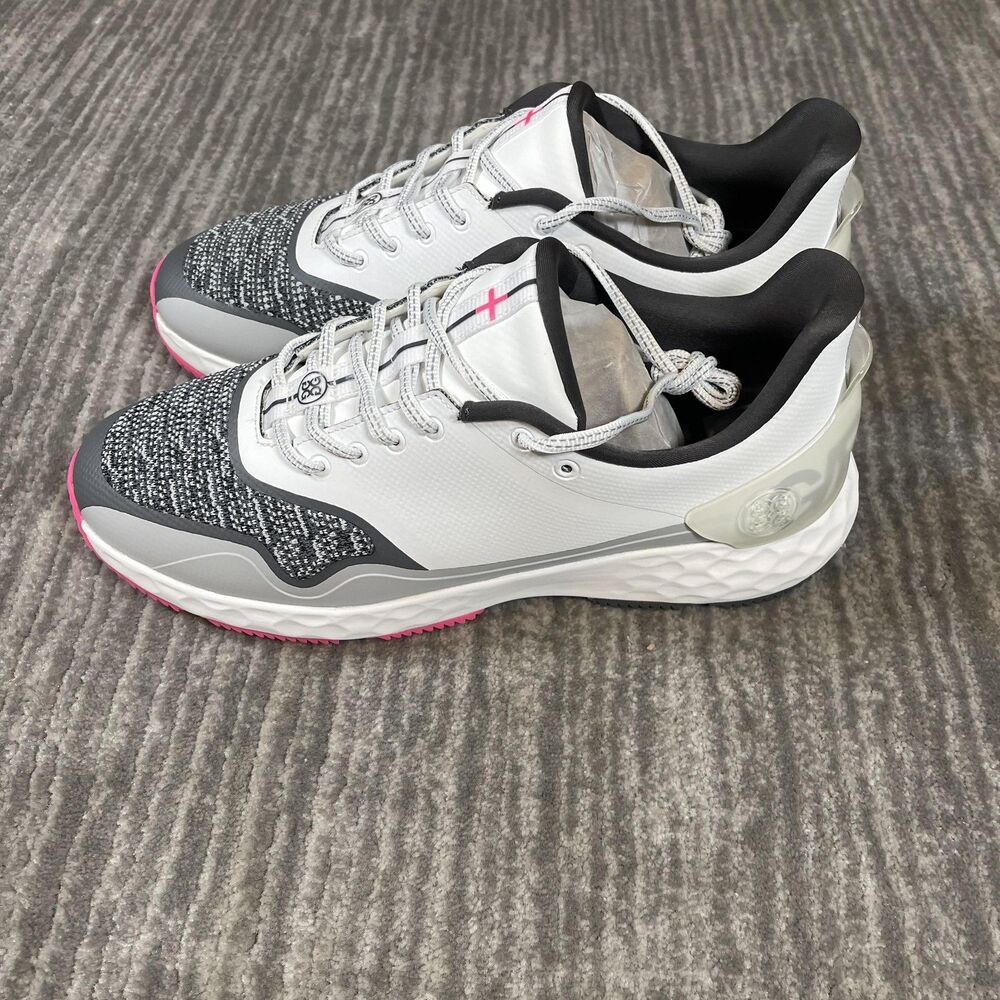 G/Fore MG4+ Stippled Golf Shoes Mens Size 11 White Gray Pink GMF000105 - Picture 3 of 14